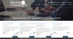 Desktop Screenshot of biemmeconsulting.it